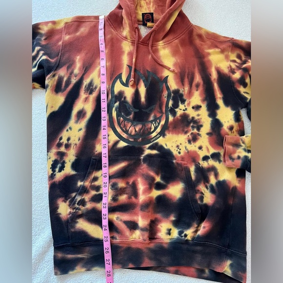 Spitfire Bighead Lava Red Tie Dye Hoodie size M - Picture 13 of 14